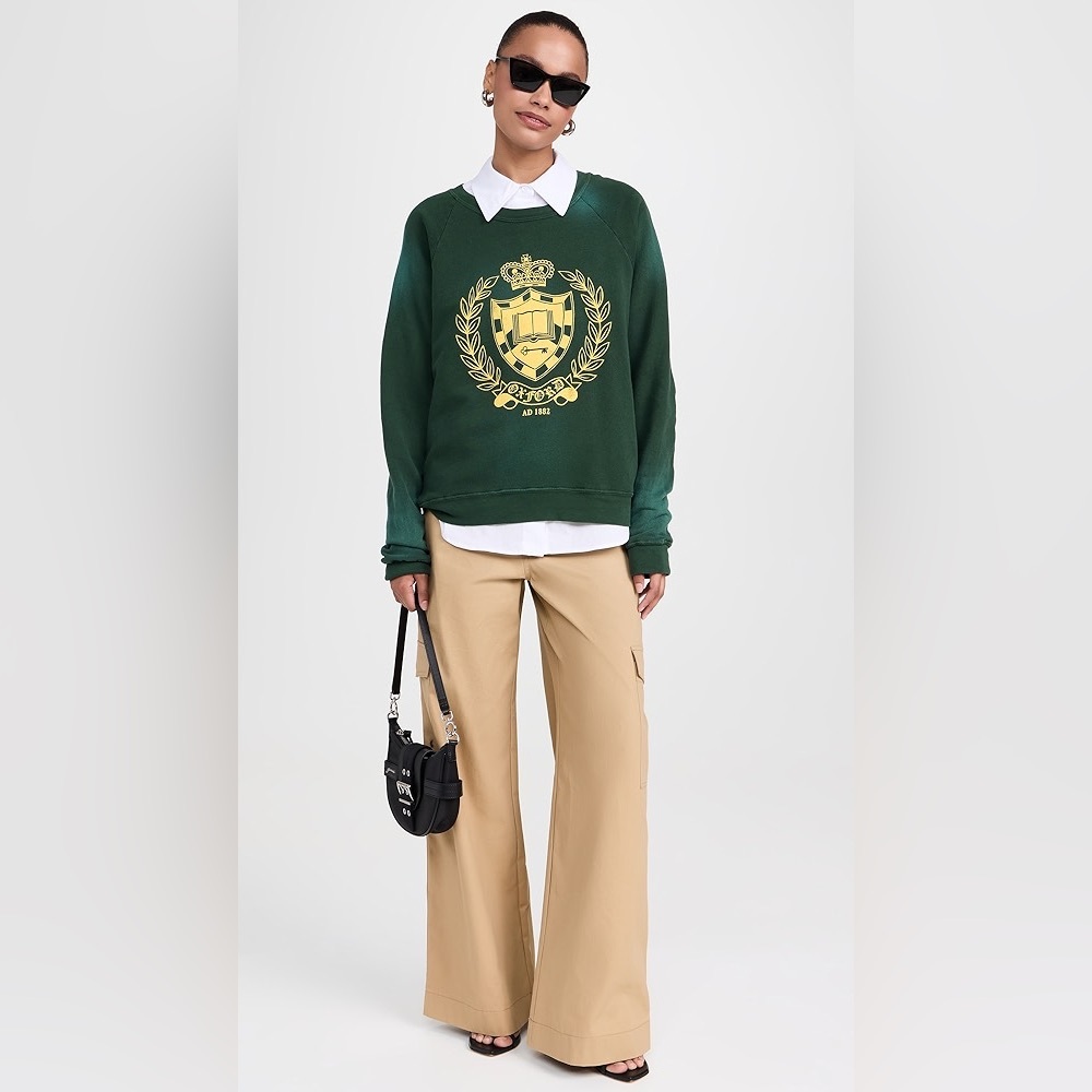 Daydreamer Oxford Crest Vintage Crewneck - Sun Faded Green XL - Picture 6 of 7